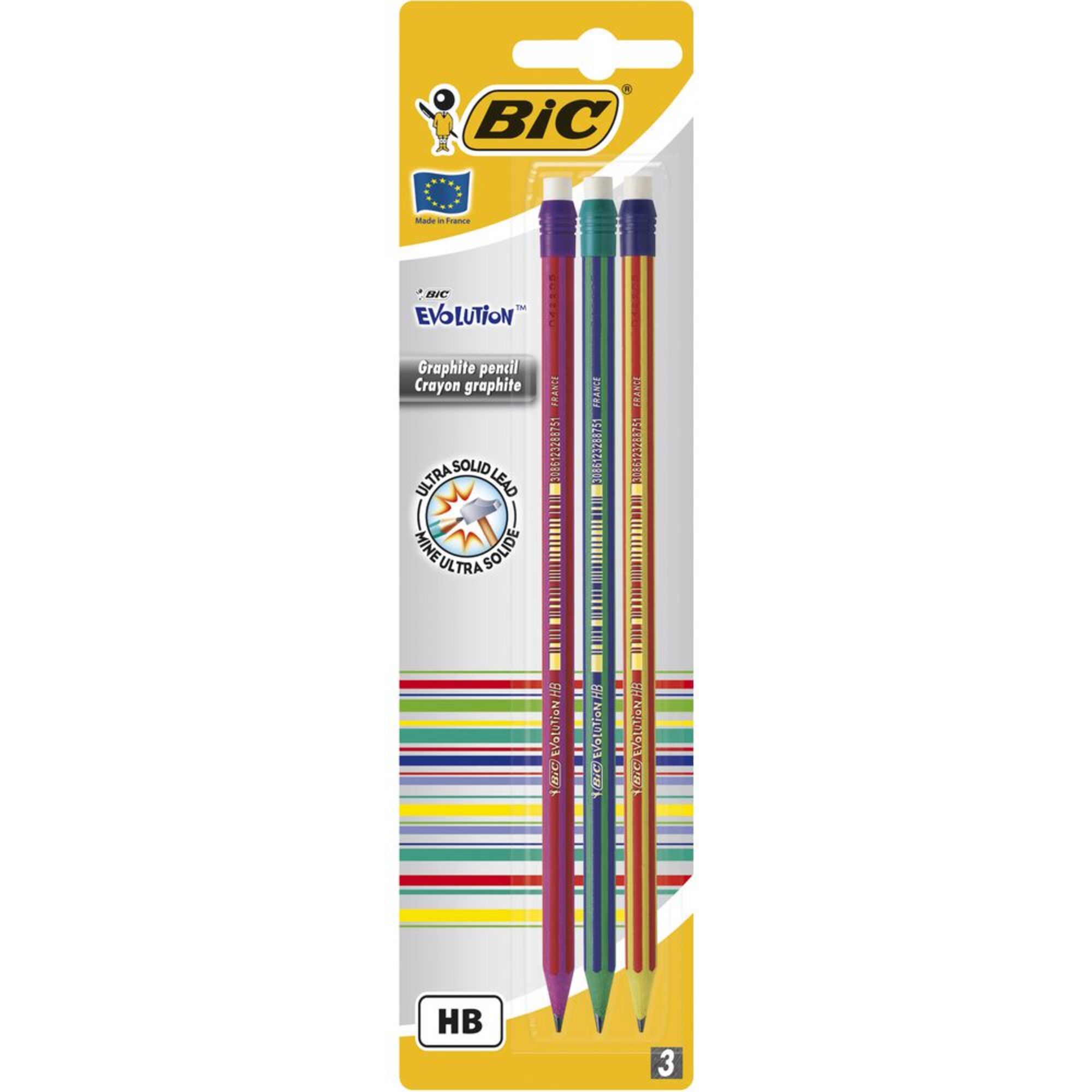 BIC Lápis de Grafite Ecolutions Evolution Minas HB Corpos