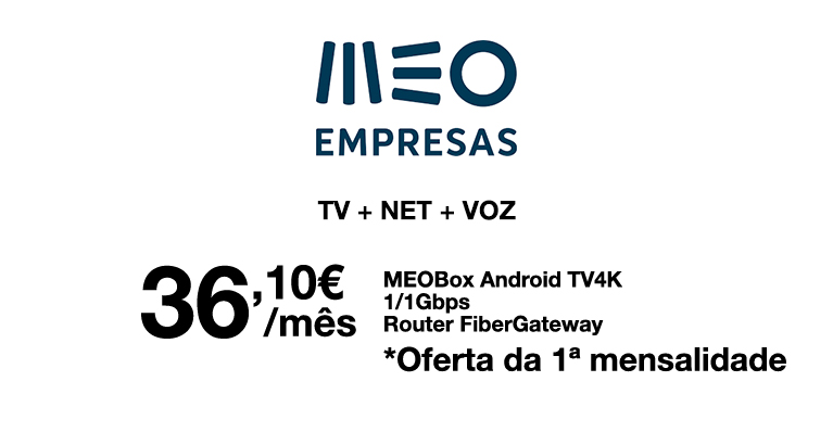 Pacotes TV MEO Empresas