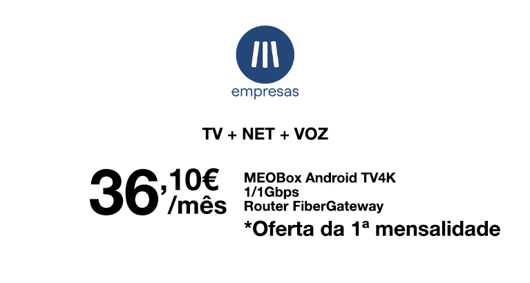 Pacotes TV MEO Empresas