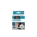 DYMO Fita D1 Padrão 45021, Branco sobre Preto, 12 mm x 7 m