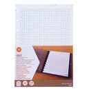 M by Staples Recarga de ARC Caderno Inteligente, A5, 50 Folhas, Quadriculado, Branco