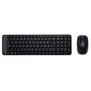Logitech Conjunto de Teclado e Rato MK220, Sem fios, Preto