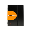 EXACOMPTA Porta-Cartões de Visita Exactive® Exacard, 20 Bolsos Destacáveis, 200 x 145 mm, Preto