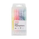 Staples Marcador, Ponta Biselada 4 mm, Sortido, Pack 6 Unidades