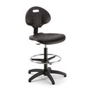 LINEA FABBRICA Cadeira de Estirador Teknik, Poliuretano, Preto