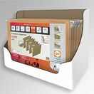 Elba Pasta de Suspensão Gio By Elba Cristal, 365 x 240 x 350 mm, Branco e Castanho, Pack 10 Unidades
