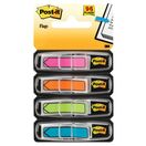 Post-it Setas de índice pequenas, 11,9 x 43,2 mm, cores sortidas, 4 embalagens de 24, com dispensadores 684-ARR4, Pack 4 Blocos