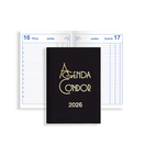 FIRMO Agenda 2026 Diária Condor, 140 x 210 mm, Preto