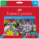 FABER-CASTELL Lápis de Cor Special Edition, Corpo Hexagonal, Caixa de 60 Cores