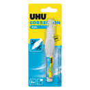 UHU Caneta Corretora Líquida, Ponta de Metal, 8 ml, Branco