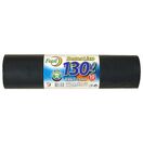 FAPIL Saco para o Lixo, 830 x 115 mm, 130 litros, Preto, Pack 10 Unidades