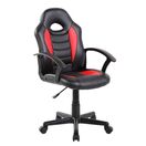 MT Cadeira Gaming Junior 9353S, Tecido Sintético (PU), Preto e Vermelho