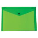 Beautone Bolsa de Documentos, A7, Polipropileno, Verde Transparente