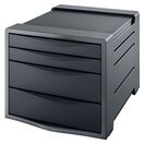 ESSELTE Arquivador Vivida, 4 Gavetas, 245 x 365 x 285 mm, Preto e Cinzento