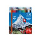 Caran D'Ache Lápis de Cor Prismalo®, Corpo Hexagonal, Caixa de 18 Cores