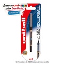 uni-ball Esferográfica Eye UB-150, Ponta 1 mm, Corpo Preto, Tinta Azul