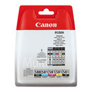 Canon Tinteiro PGI-580 (Preto) + CLI-581 (Azul, Magenta, Amarelo, Preto), Pack 5 Unidades, 2078C007