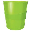 LEITZ Cesto Papéis WOW, 15 L, Poliestireno, Verde