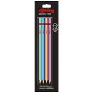 rotring Lápis de Grafite Metal, Minas HB, Corpo Hexagonal de Várias Cores Metálicas