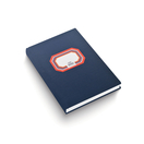 FIRMO Livro Almaço, Pautado, 100 Folhas, 220 x 320 mm, Azul