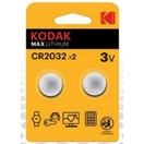 KODAK Pilha Ultra CR2032, 2 Unidades