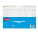 Staples Fichas de Conta Corrente, A4, 210 x 297 mm, 120 g/m², Castanho, 100 Unidades
