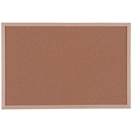 Staples Quadro de Avisos com Moldura, Cortiça Prensada, Moldura de Madeira, 600 x 900 mm