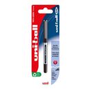uni-ball Esferográfica Eye Micro UB-150, Ponta Fina de 0,5 mm, Corpo Cinzento, Tinta Preta