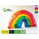 LIDERPAPEL Bloco de Papel Celofane, 315 x 240 mm, 10 Folhas, Branco, Azul, Amarelo, Verde e Vermelho