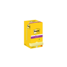 Post-it Bloco Notas Aderentes Sticky, 76 x 76 mm, Amarelo Canário, 90 Folhas, Caixa de 12