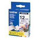 brother Fita Brot.Tze-231 12mm 8mt Preto / Branco