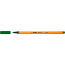 STABILO Caneta Fineliner Point 88, Ponta Fina de 0,4 mm, Corpo Laranja, Tinta Verde