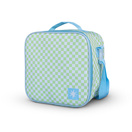 FIRMO Lancheira Square Up, Poliéster Reciclado RPET, 22 x 22 x 13 cm, Azul e Verde Claro