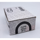 SIMPLY Clipes Nº. 5, Prateado, Caixa de 50 Unidades