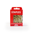 Staples Clipes Nº. 4, Dourado, Caixa de 200 Unidades