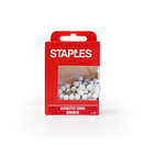 Staples Alfinetes Sinal, Branco, Caixa de 100 Unidades