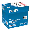 Staples Papel Impressora A4 Multiusos, 80 g/m², Branco, Caixa 5 Resmas