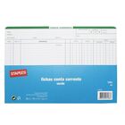Staples Fichas Conta Corrente, A4, 210 x 297 mm, 120 g/m², Verde, 100 unidades