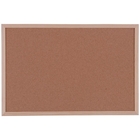 Staples Quadro de Avisos com Moldura, Cortiça Prensada, Moldura de Madeira, 600 x 900 mm