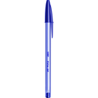 BIC Esferográfica Cristal Soft, Ponta média de 1,20 mm, Corpo Transparente, Tinta Azul