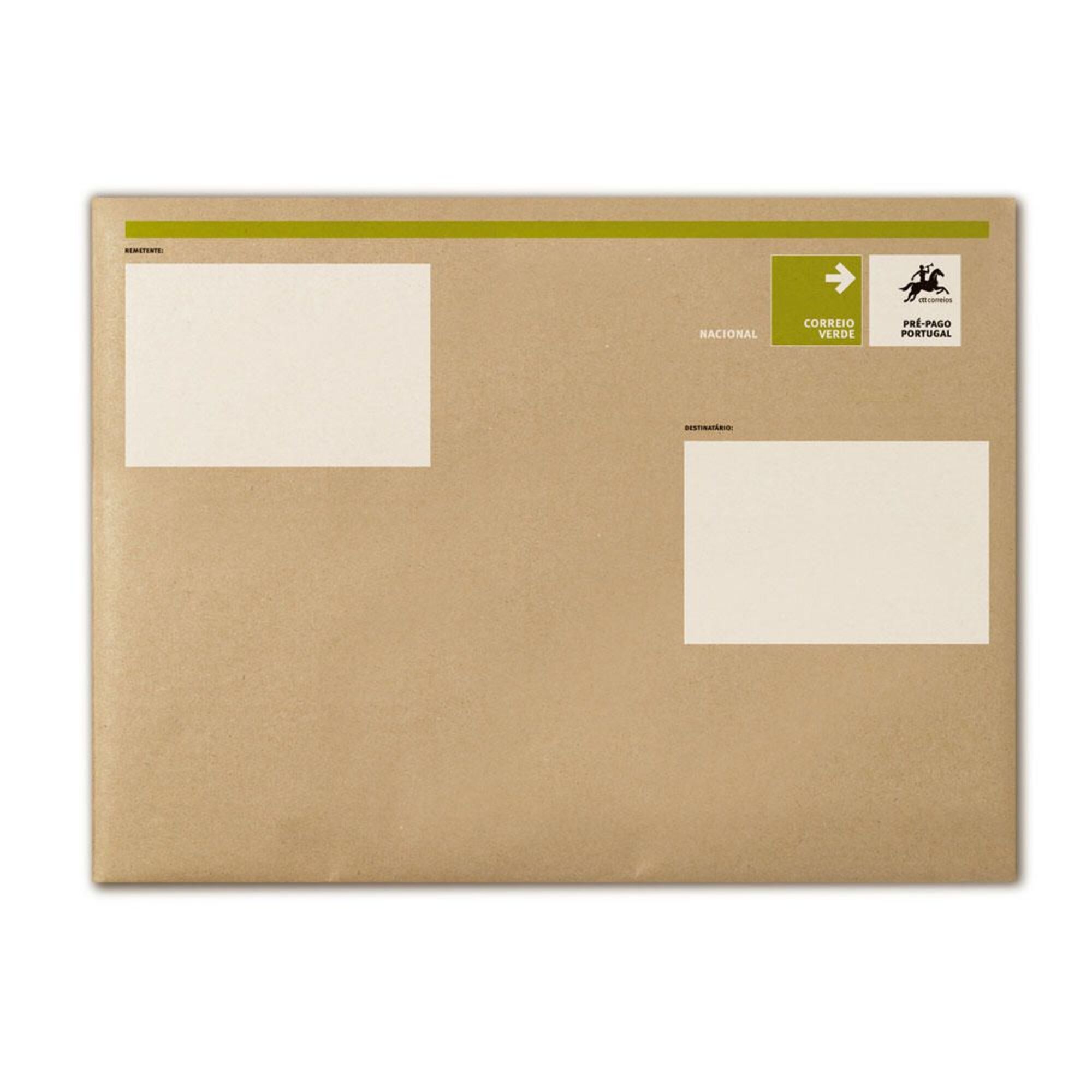 CTT Envelope Almofadado Correio Verde, 175 x 265 mm, Autocolante