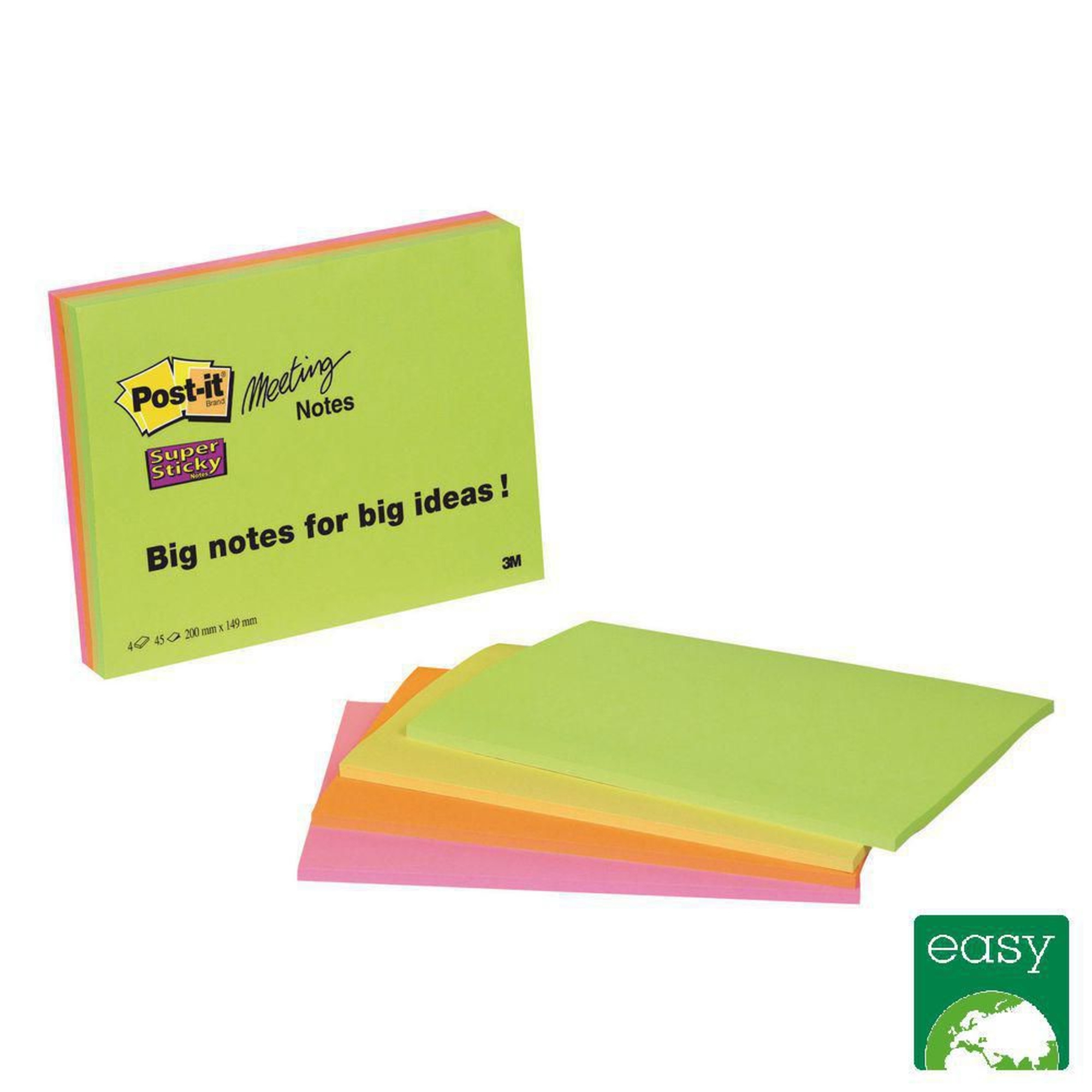 Postit Postit Super Sticky 6845SSP nota de reunião