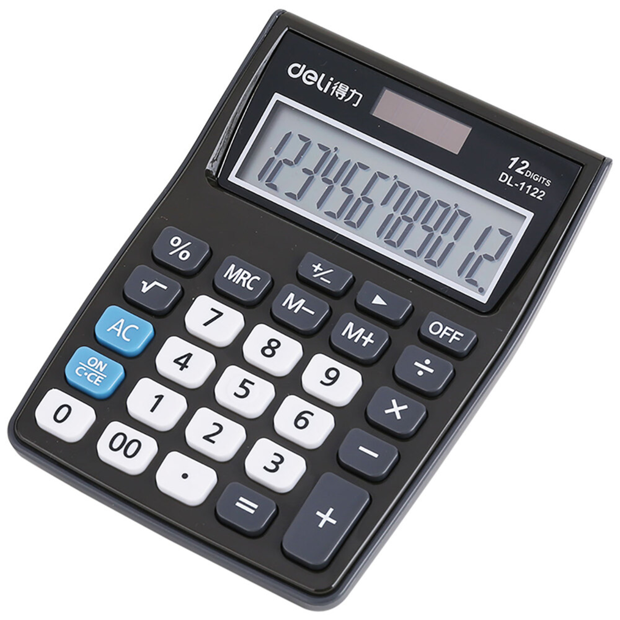 DELI Calculadora Touch E1122, Preto