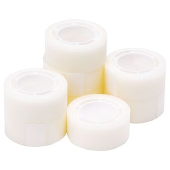 Staples Fita Invisível para Escritório, 19 mm x 10 m, Transparente, Pack 8 X 10 Metros