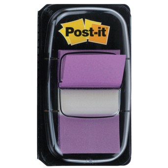 Post-it Dispensador de Notas Index, 25,4 x 43,1 mm, Violeta, com 50 Notas Auto-Adesivas
