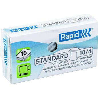 Rapid Agrafos Standard, 10/4, Caixa 1 000