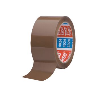 tesa Fita Adesiva sem Ruído 4024, 50 mm x 66 m, Castanho, 6 Unidades