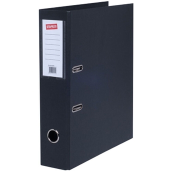 Staples Pasta de Arquivo Lombada Larga Kraft, A4, Largura da Lombada 70 mm, Cartão, Preto
