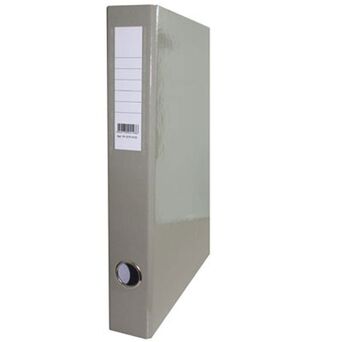 Pasta de Arquivo Lombada Estreita, A4, Cartão, Cinzento liso