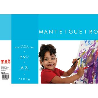 MAB Bloco Papel Manteigueiro A3, 100  g/m², 25 Folhas